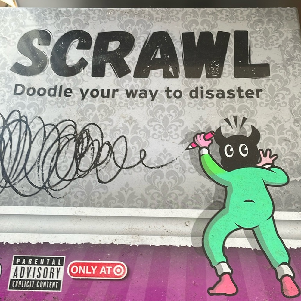 Scrawl Doodle Your Way to Disaster Adult Party Game NEW